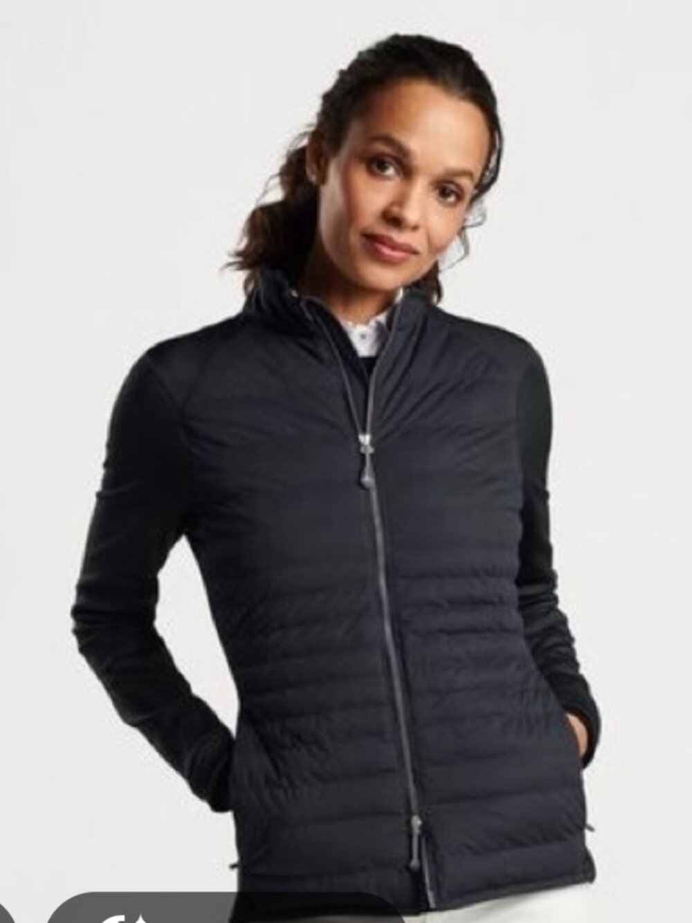NEW PETER MILLAR Women's Crown Sport Women's Merge Hybrid Jacket Black